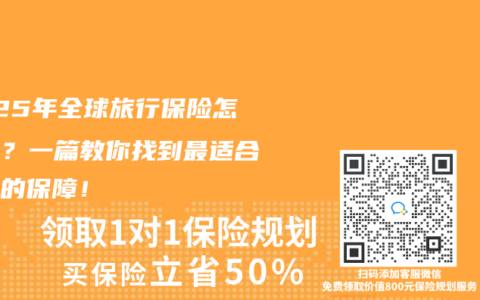 2025年全球旅行保險(xiǎn)怎么選？一篇教你找到最適合自己的保障！