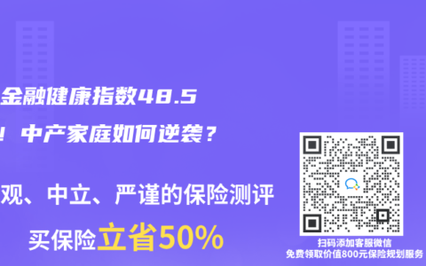 養(yǎng)老金融健康指數(shù)48.56分！中產(chǎn)家庭如何逆襲？