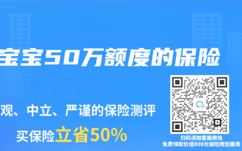 寶寶50萬額度的保險