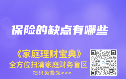 保險(xiǎn)的缺點(diǎn)有哪些