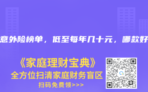 2025年8月意外險(xiǎn)榜單，低至每年幾十元，哪款好？