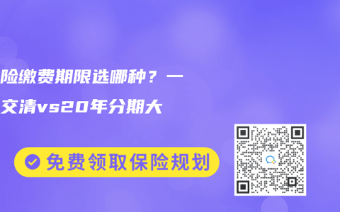 年金險繳費期限選哪種？一次性交清vs20年分期大比拼