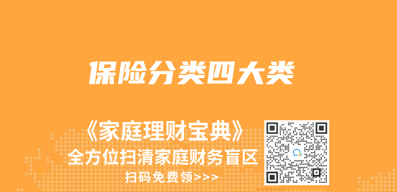保險分類四大類插圖 保險分類四大類插圖