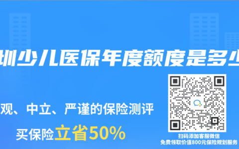 深圳少兒醫(yī)保年度額度是多少