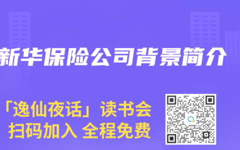 新華保險(xiǎn)公司背景簡介