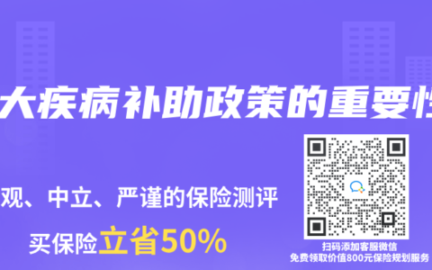 重大疾病補(bǔ)助政策的重要性